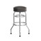 Emma and Oliver Retro Backless Double Ring Chrome Restaurant Dining Barstool